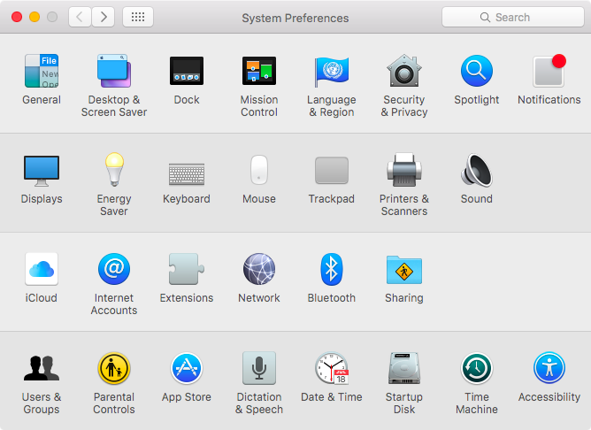 mac system preferences